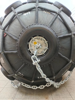 0.5-4.5m di diametro Yokohama Marine Fender con bassa forza di reazione e 2 anni di garanzia