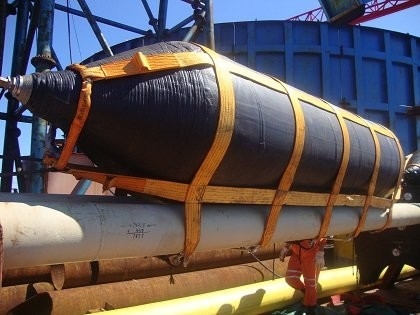Pressione 0.05-0.25 MPA Airbag di gomma marina Spessore 6mm-20mm Strati 4-9 Progettazione di costruzione pesante