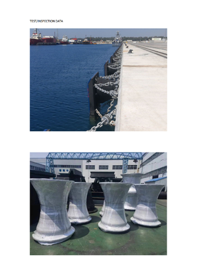 Fenders in gomma a cono approvati da SGS che forniscono durezza 60-70 Shore A e resistenza alle intemperie Ideale per sistemi di attracco marittimo
